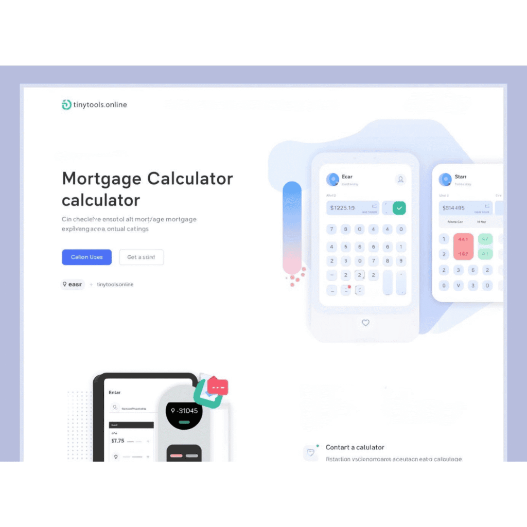Calculate monthly mortgage payment button